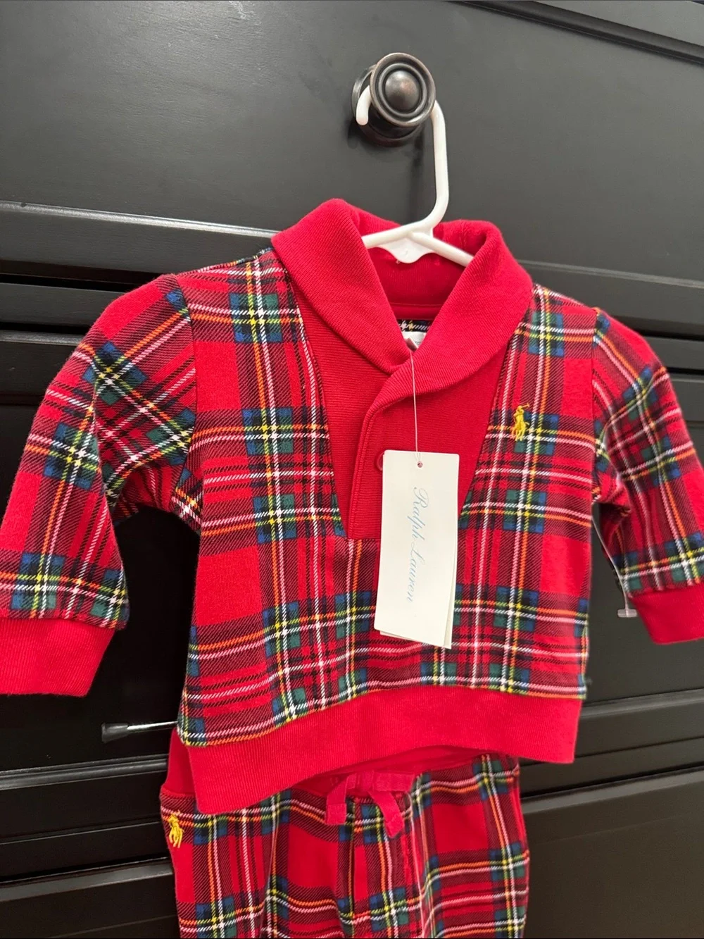 Ralph Lauren Christmas Set Size 3 Months 100% Cotton